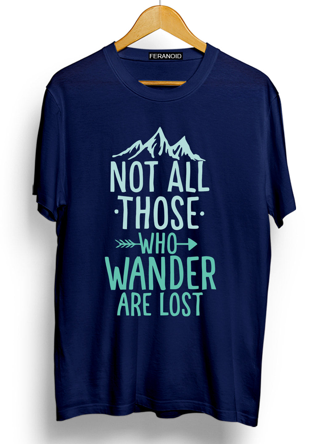 NOT ALL THOSE WHO WANDER BLUE T-SHIRT