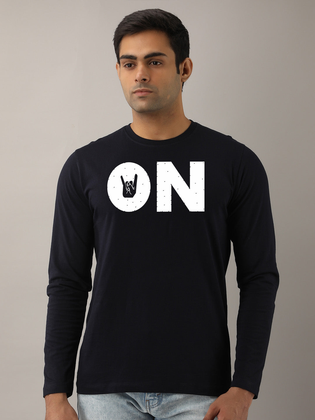 On Yellow Full Sleeves T-Shirt