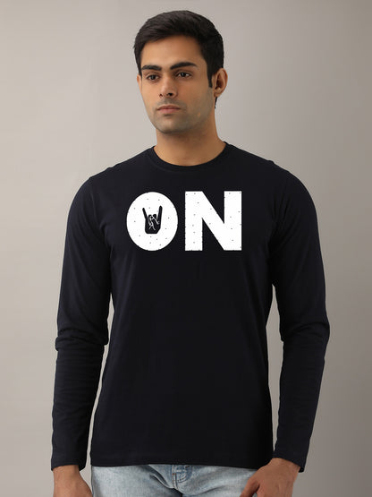 On Yellow Full Sleeves T-Shirt