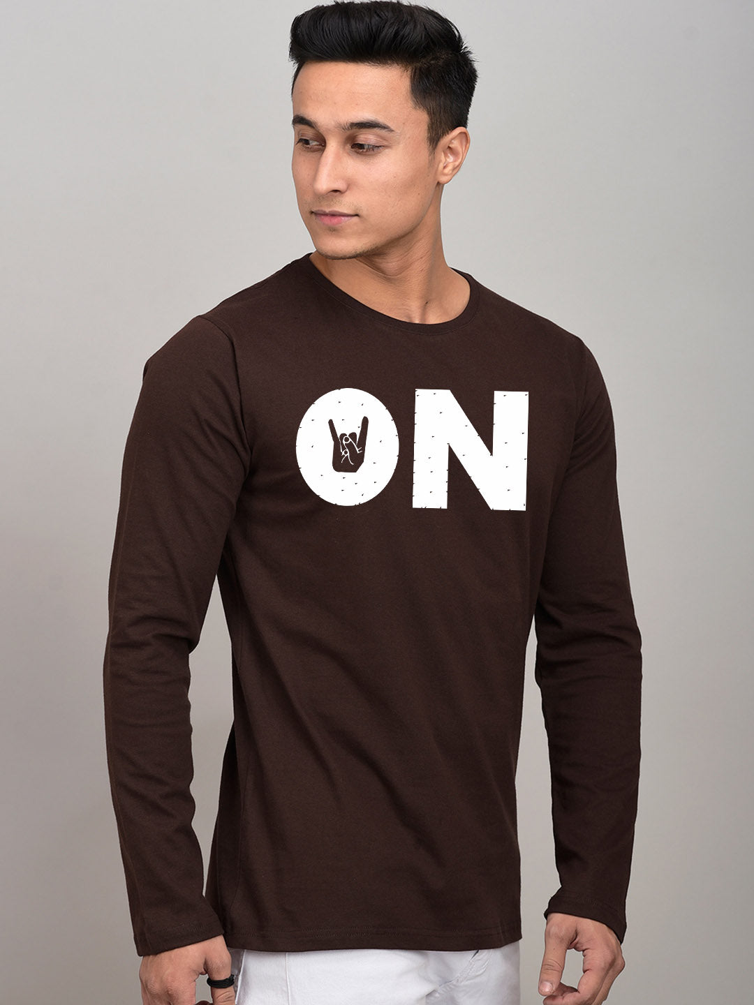On Yellow Full Sleeves T-Shirt