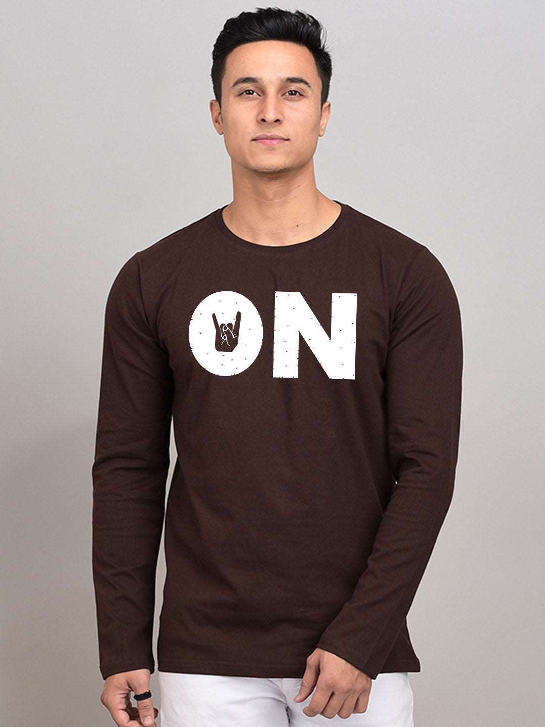 On Yellow Full Sleeves T-Shirt