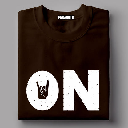 On Black T-Shirt