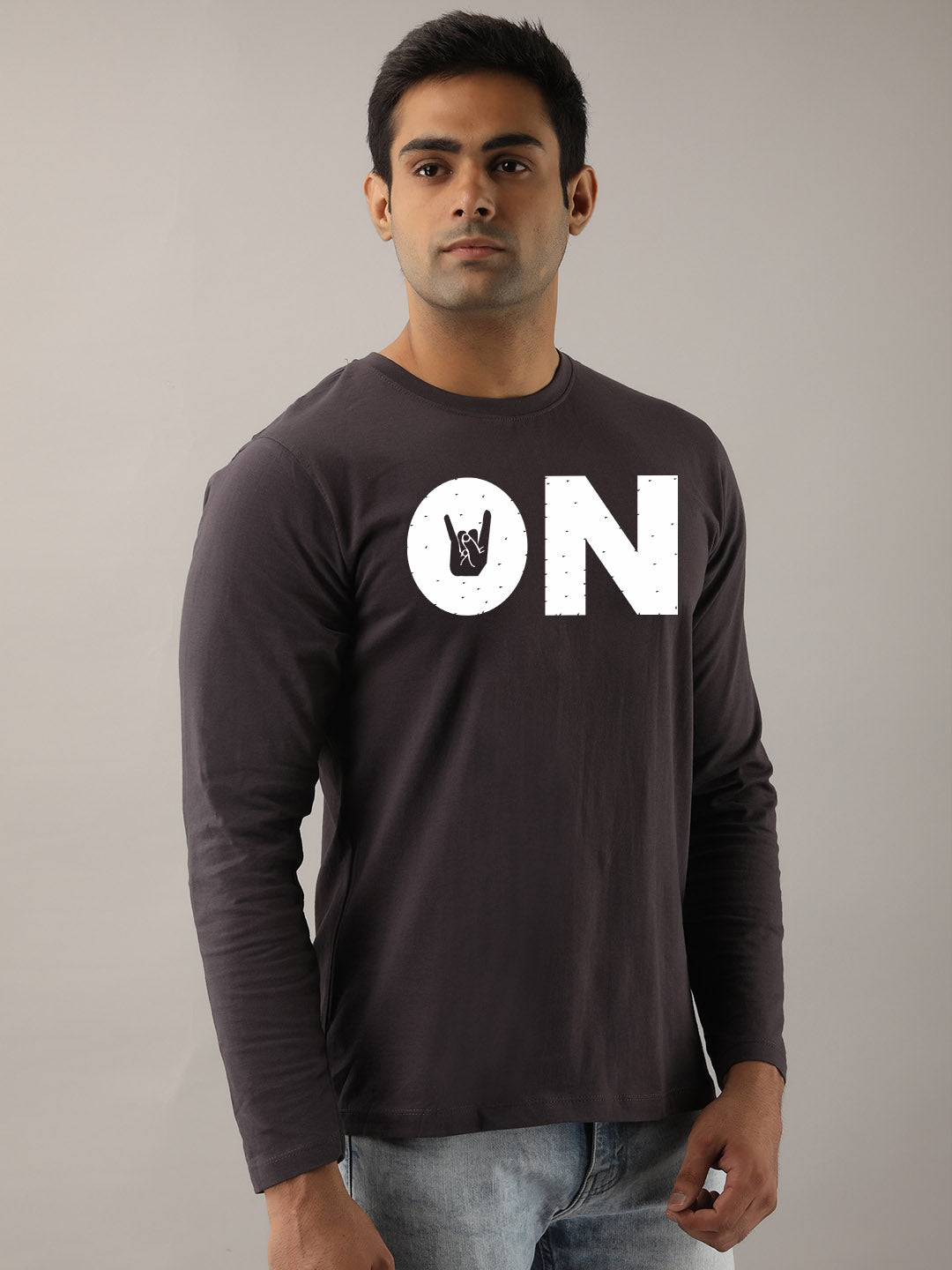 On Yellow Full Sleeves T-Shirt