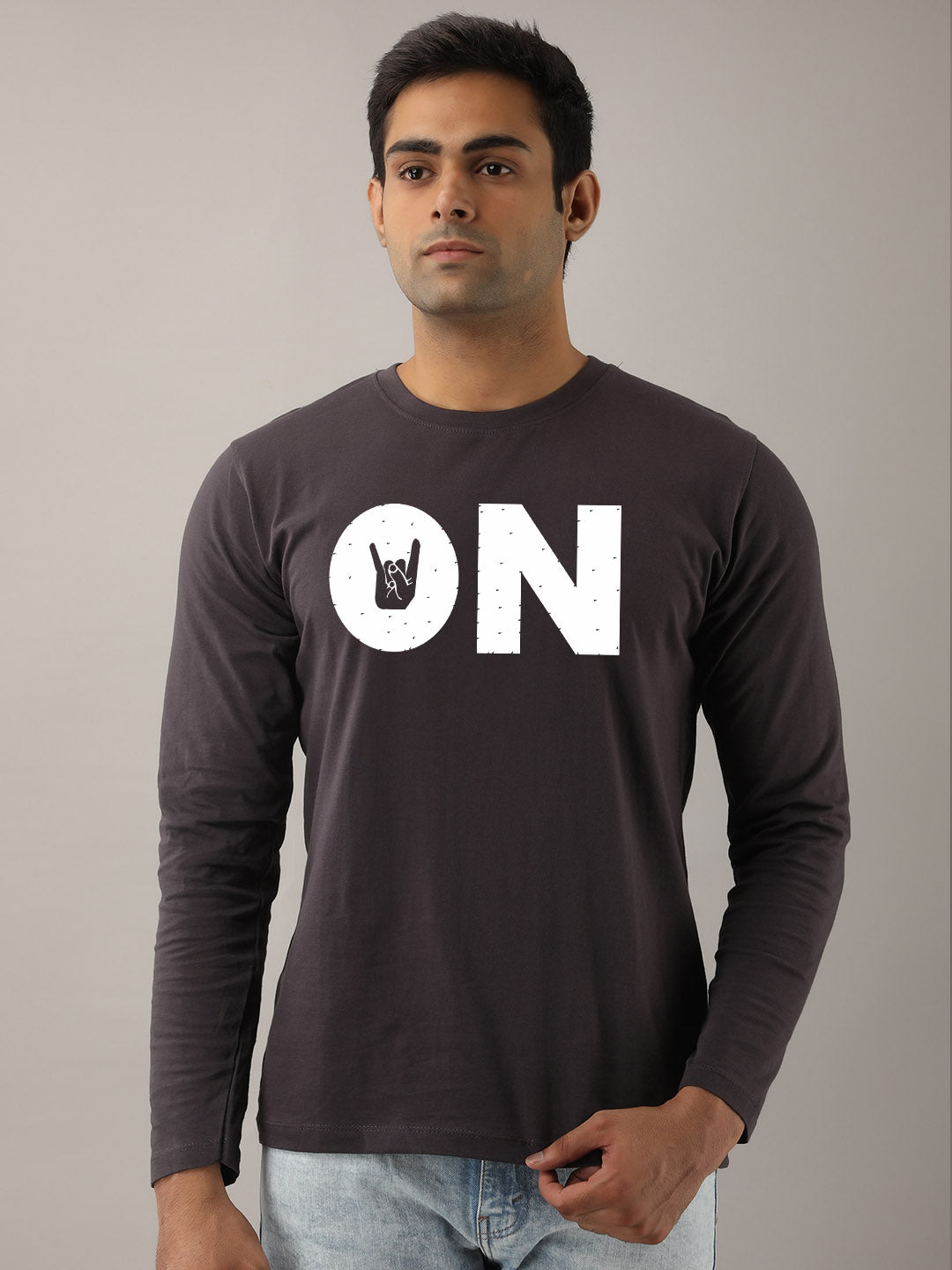 On Yellow Full Sleeves T-Shirt