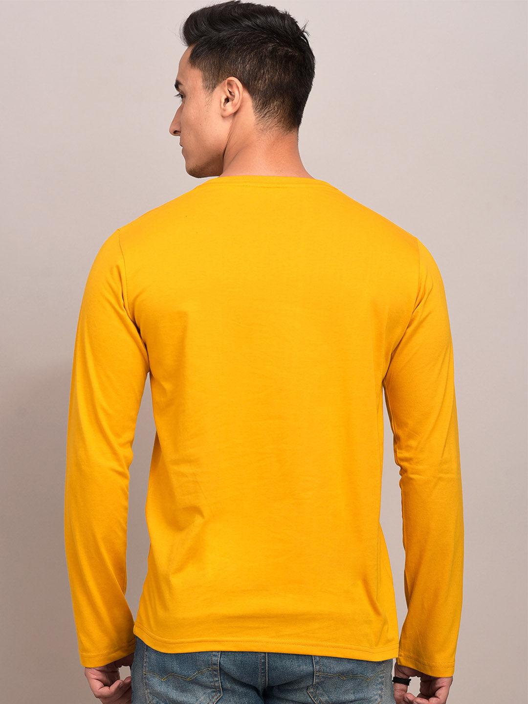 On Yellow Full Sleeves T-Shirt