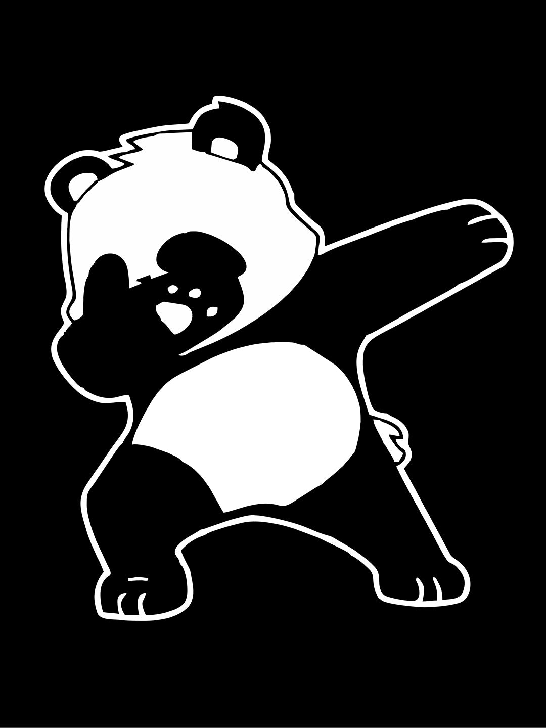 Panda Dab Black T-Shirt