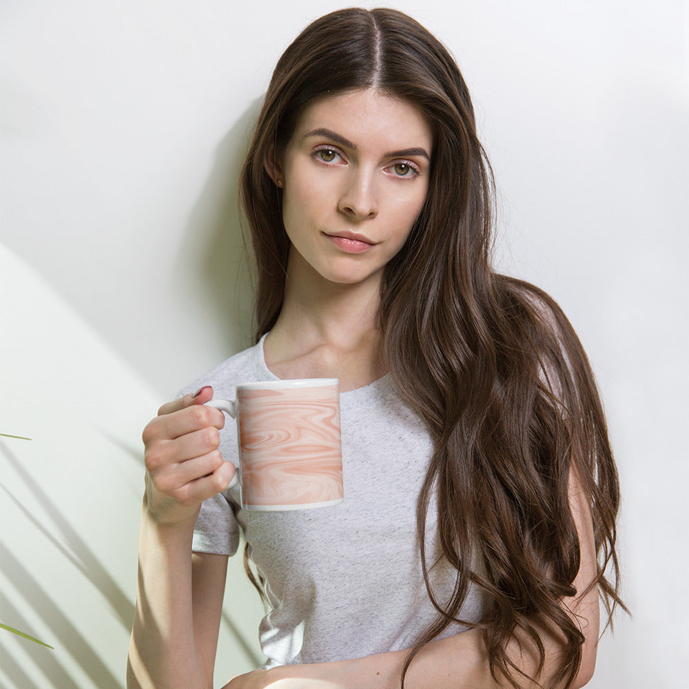 PINK BACKGROUND COFFEE MUG