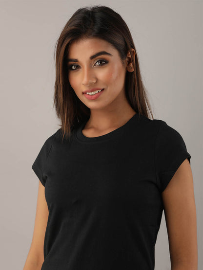 Plain Black T-Shirt Dress