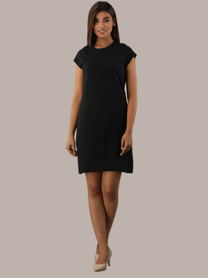 Plain Black T-Shirt Dress