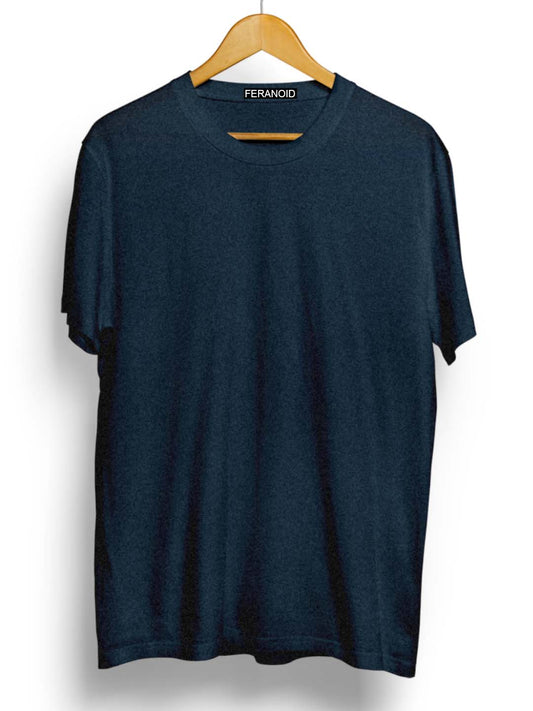 Plain Blue Melange T-Shirt