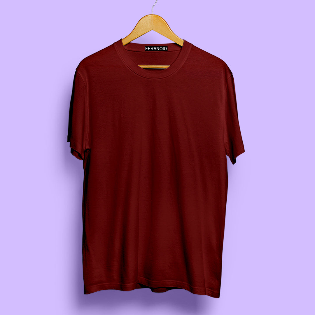 Plain Pack Of 3 T-Shirts : Maroon Blue Black