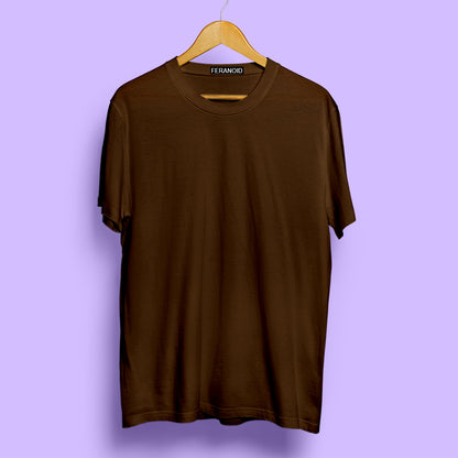 PLAIN PACK OF 3 T-SHIRTS : MAROON GREEN BROWN