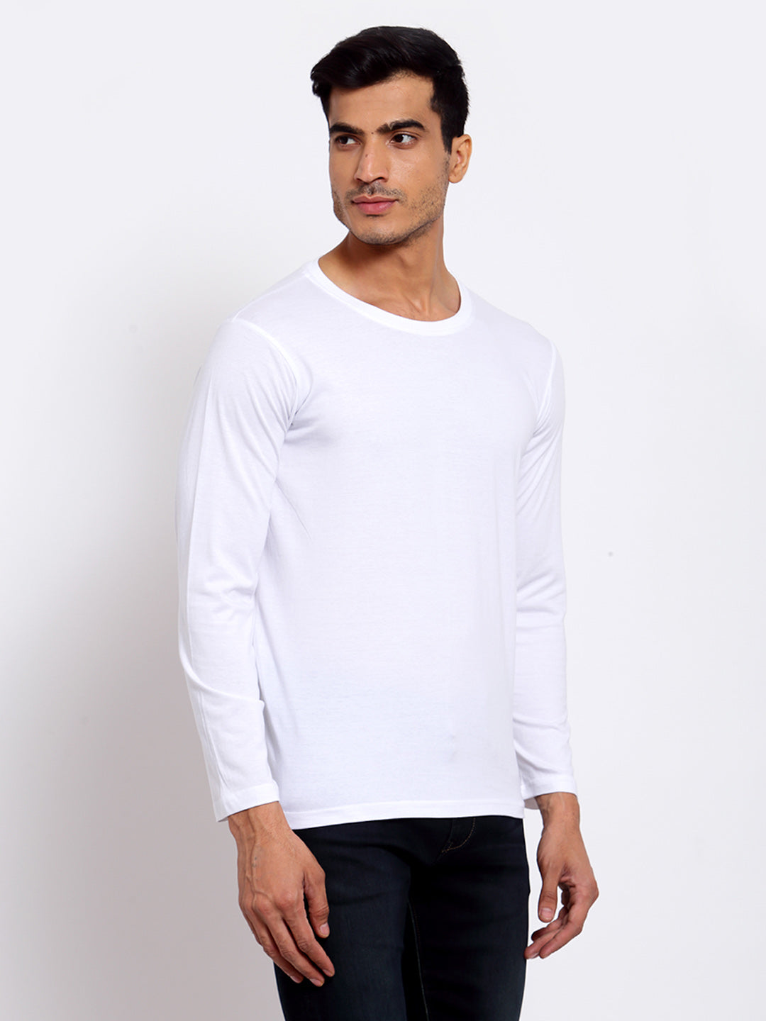 Plain White Full Sleeves T-Shirt