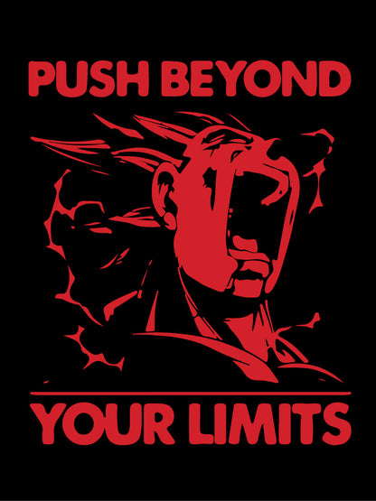 Push Beyound Your Limits Black T-Shirt