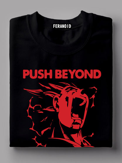 Push Beyound Your Limits Black T-Shirt