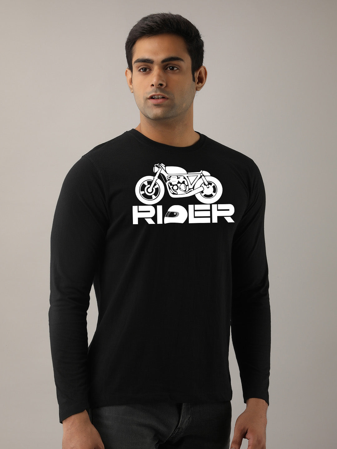 Rider Maroon Full Sleeves T-Shirt