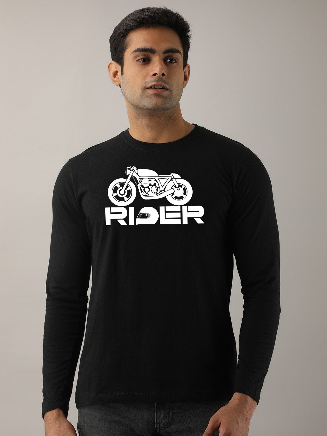 Rider Maroon Full Sleeves T-Shirt