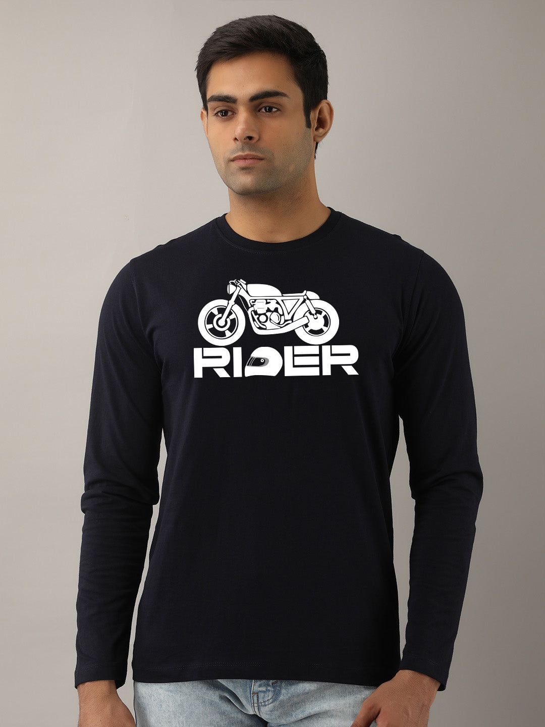 Rider Maroon Full Sleeves T-Shirt