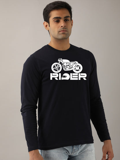 Rider Maroon Full Sleeves T-Shirt