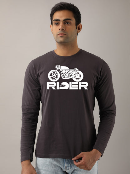 Rider Maroon Full Sleeves T-Shirt