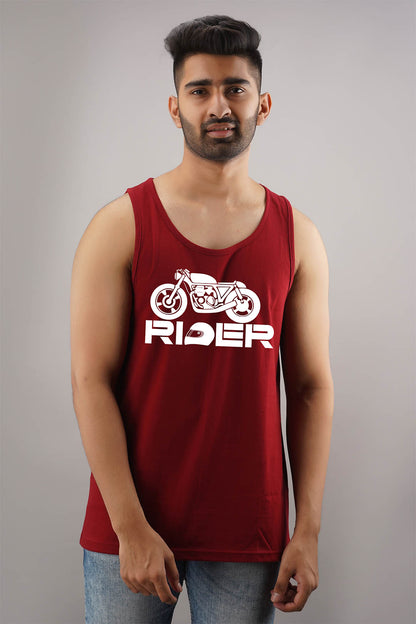 Rider Grey Sleeveless T-Shirt