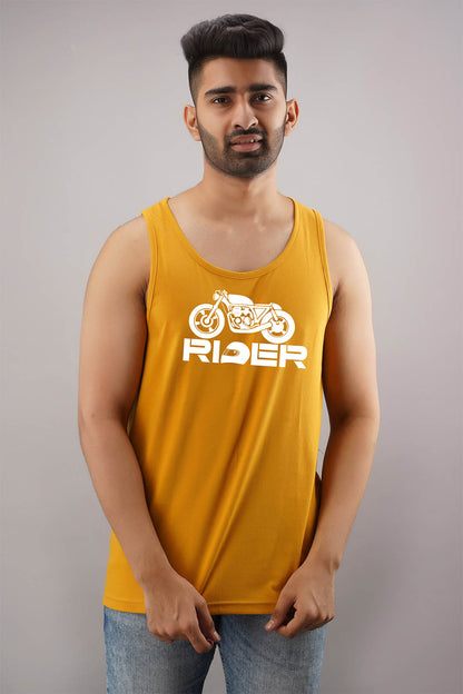 Rider Grey Sleeveless T-Shirt