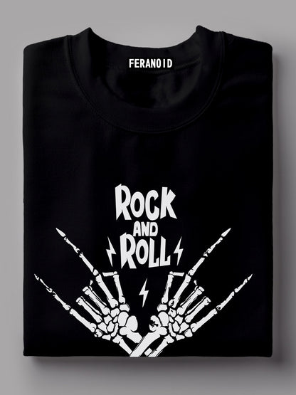ROCK AND ROLL BLACK T-SHIRT
