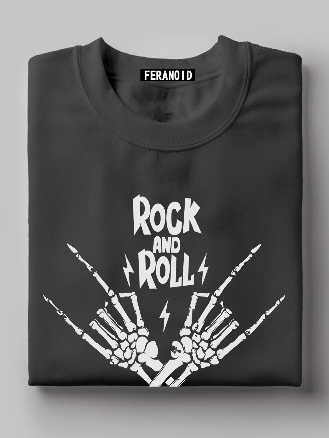 ROCK AND ROLL BLACK T-SHIRT