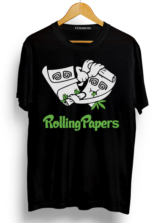 ROLLING PAPER BLACK T-SHIRT