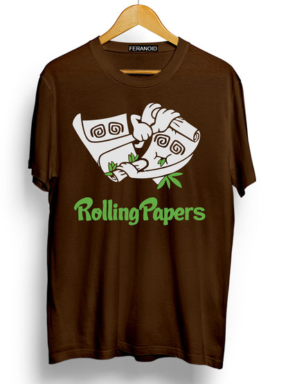 ROLLING PAPERS BROWN T-SHIRT