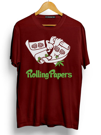 ROLLING PAPERS MAROON T-SHIRT