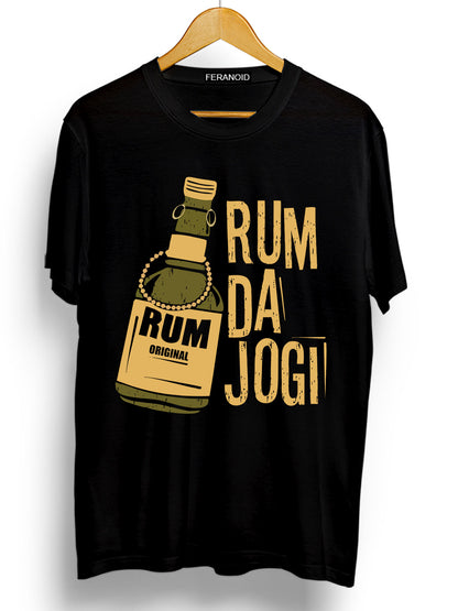 RUM DA JOGI BLACK T-SHIRT