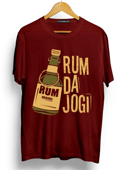 RUM DA JOGI MAROON T-SHIRT