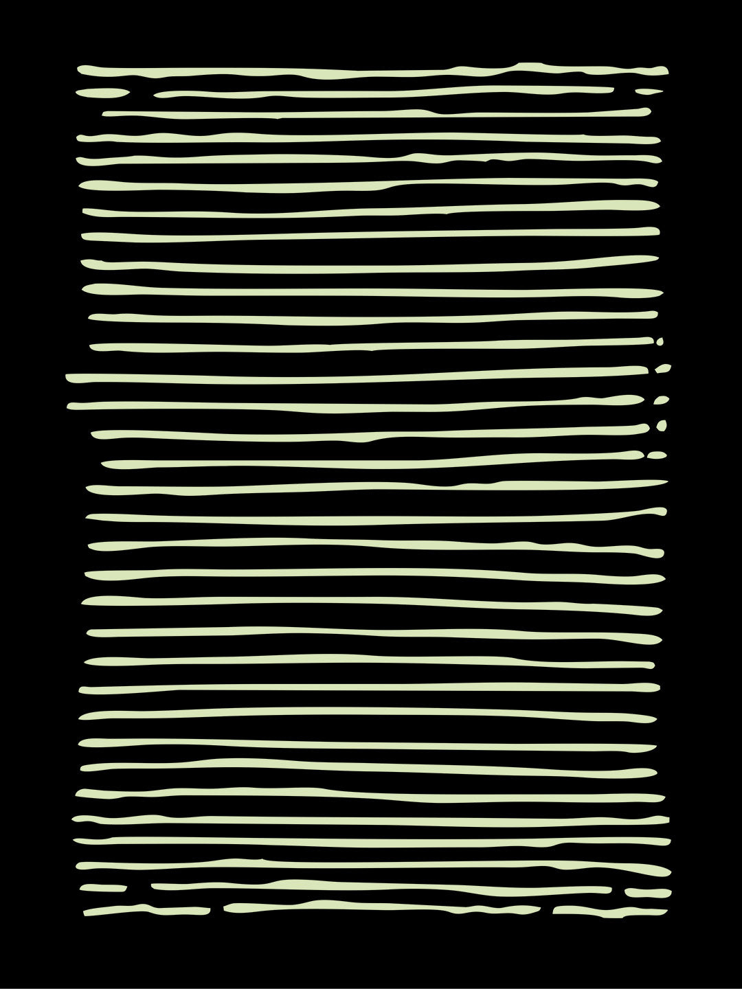 Simple Stripes Modern Art Black T-Shirt