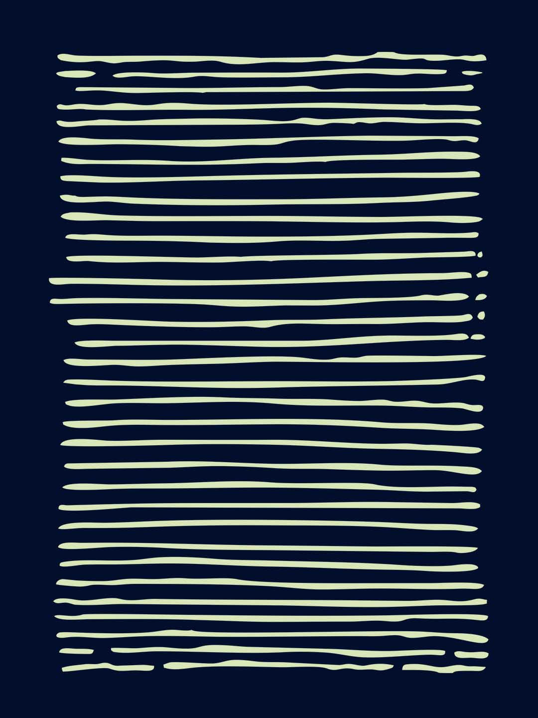 Simple Stripes Modern Art Black T-Shirt