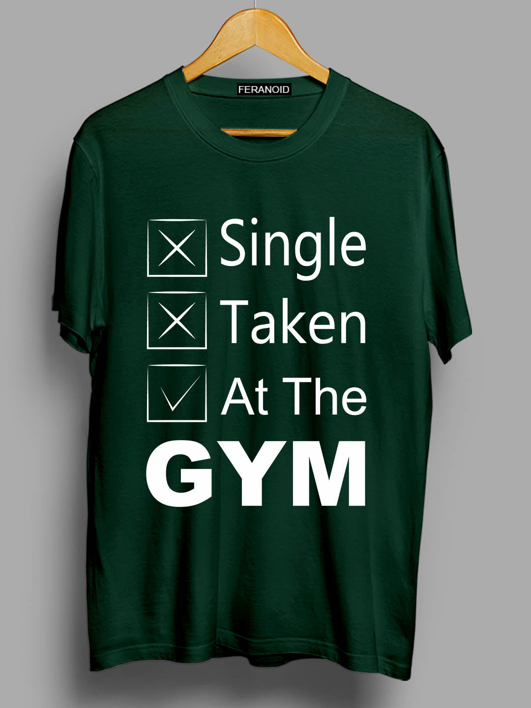 SINGLE TAKEN AT THE GYM GREEN T-SHIRT