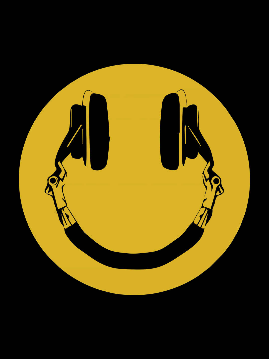 Smiley Headphone T-Shirt