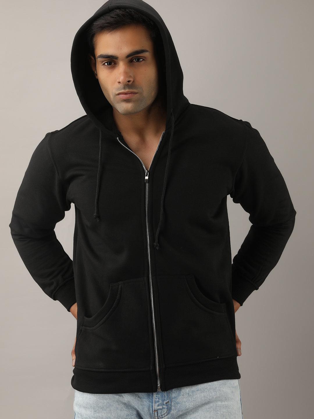 SOLID BLACK HOODIE