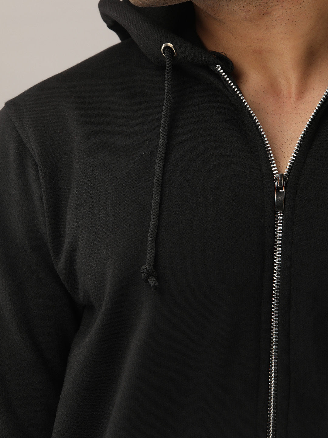 SOLID BLACK HOODIE