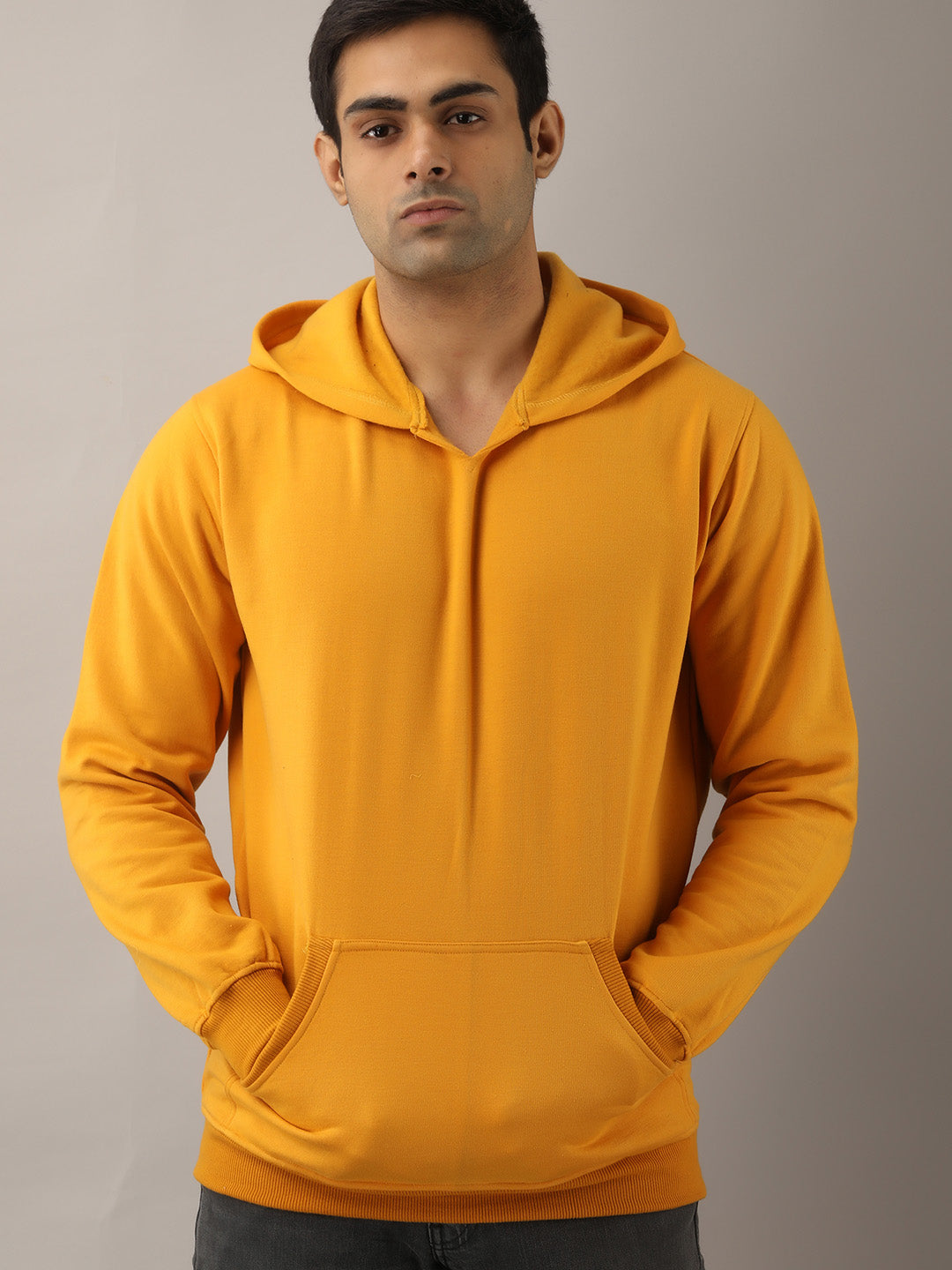 SOLID MUSTARD HOODIE