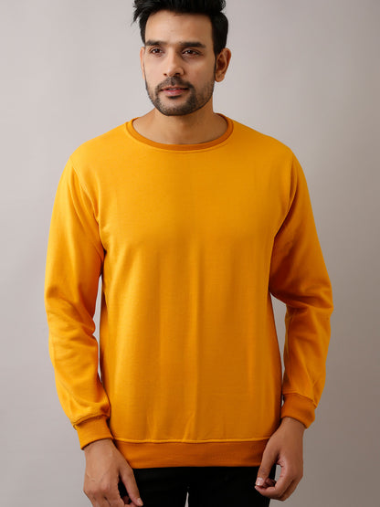 SOLID MUSTARD SWEATSHIRT