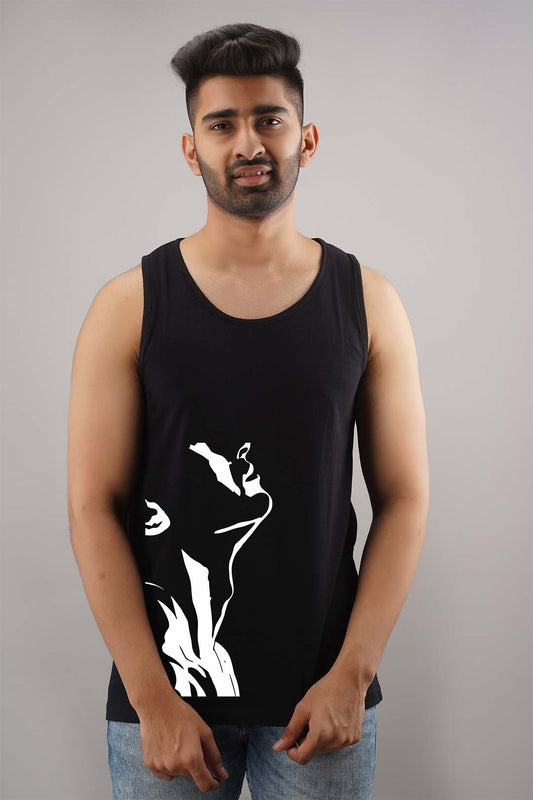 Stud Boy Black Sleeveless T-Shirt