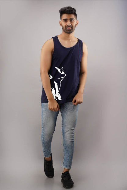 Stud Boy Black Sleeveless T-Shirt