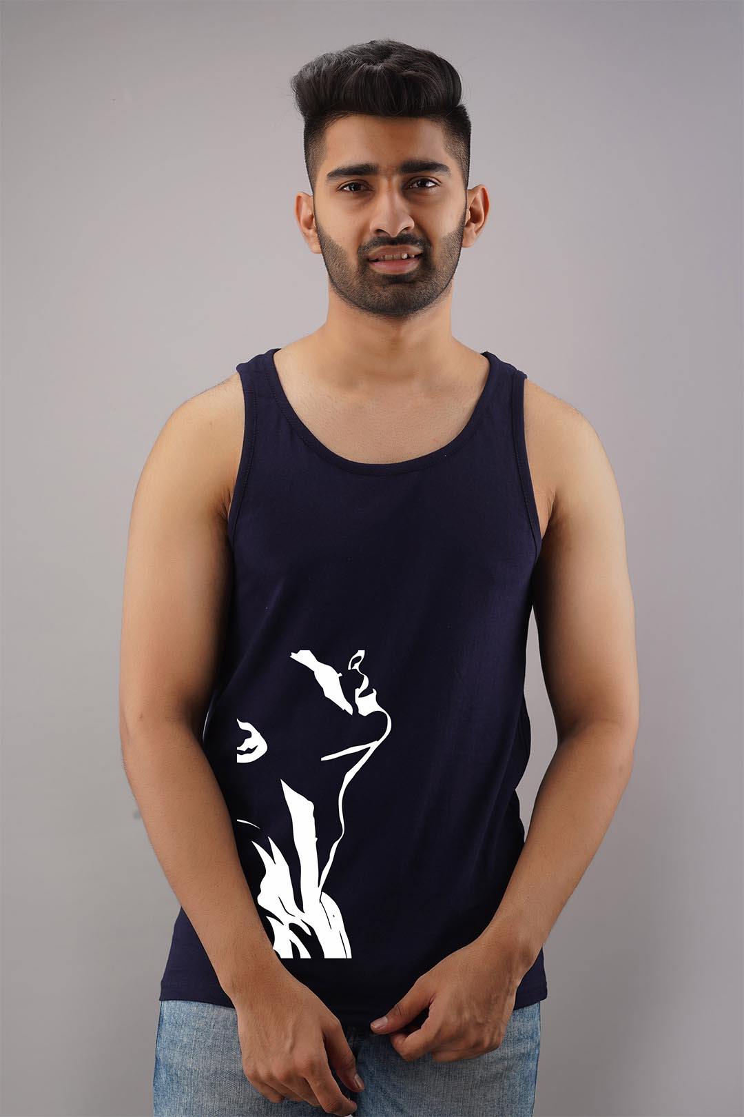 Stud Boy Black Sleeveless T-Shirt
