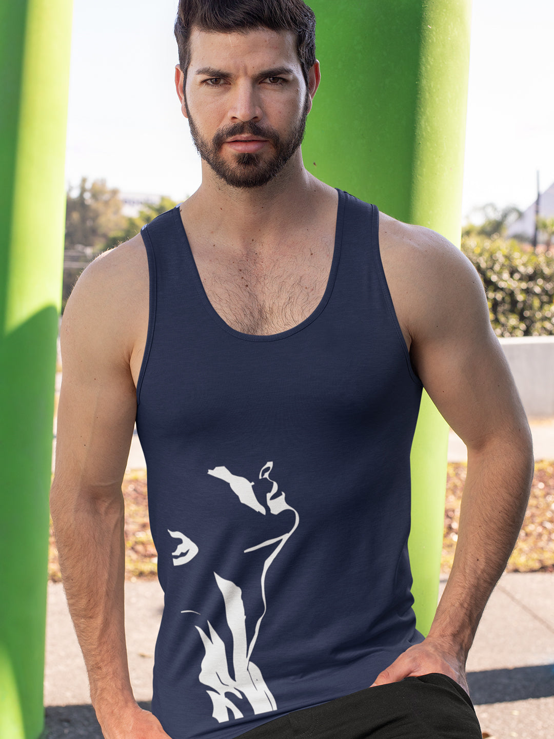 Stud Boy Black Sleeveless T-Shirt