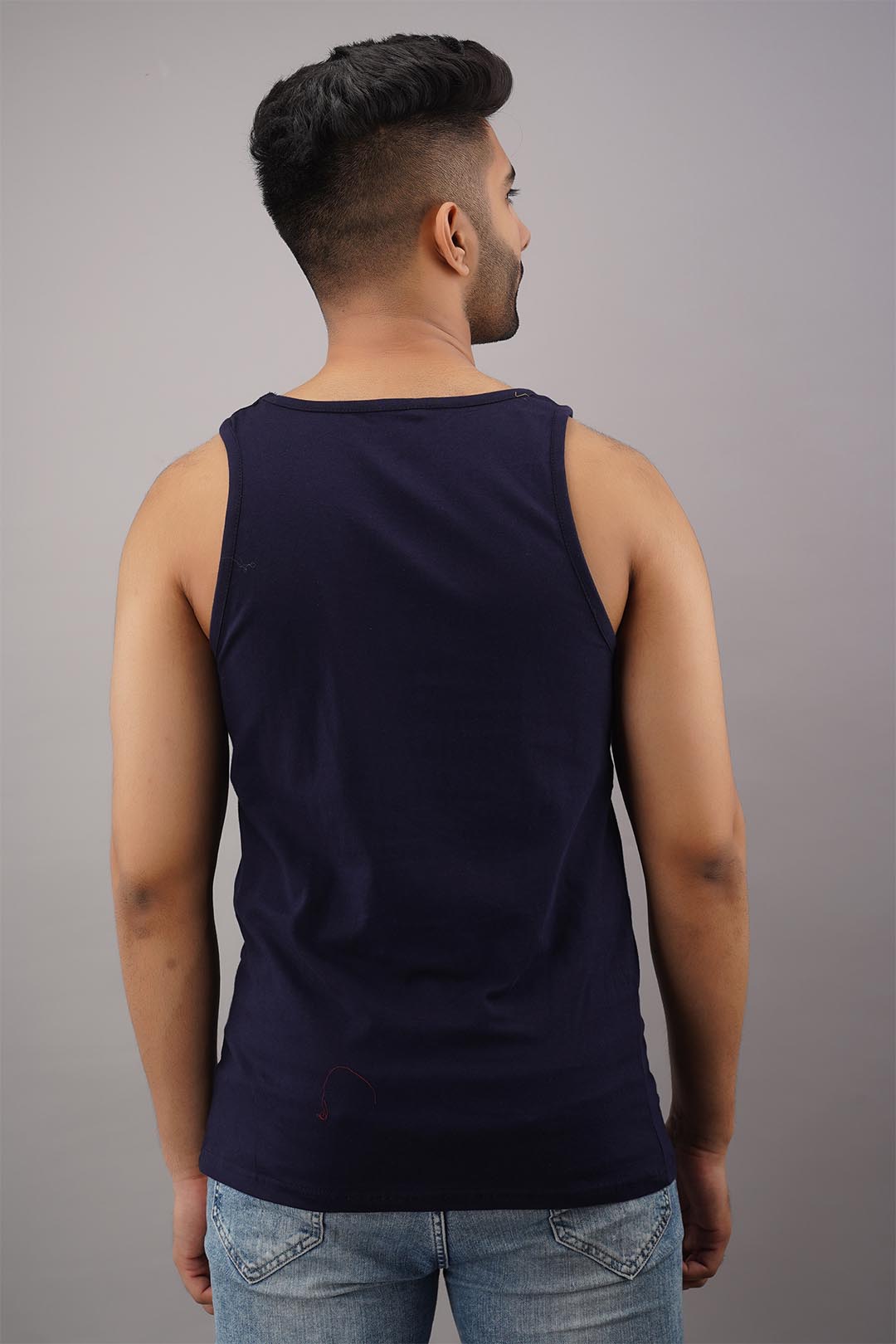 Stud Boy Black Sleeveless T-Shirt