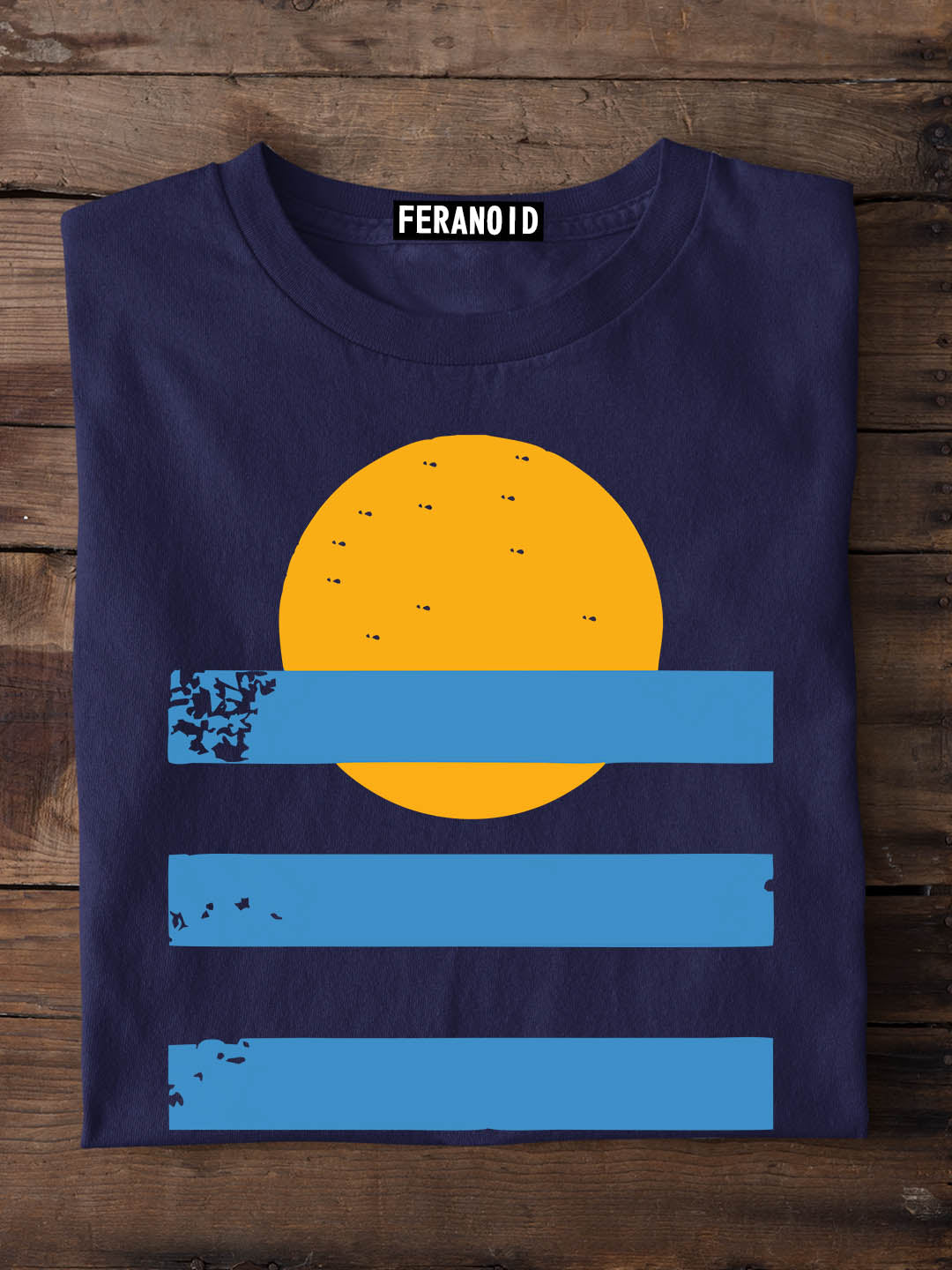 Sunset Sea Vintage Maroon T-Shirt