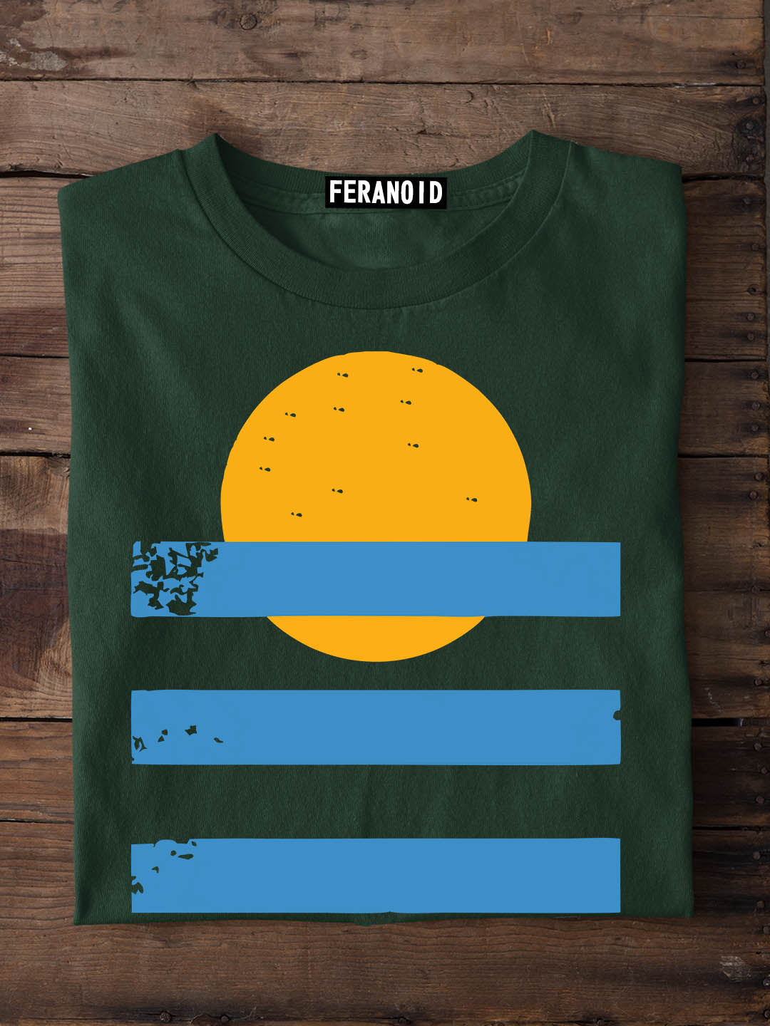 Sunset Sea Vintage Maroon T-Shirt