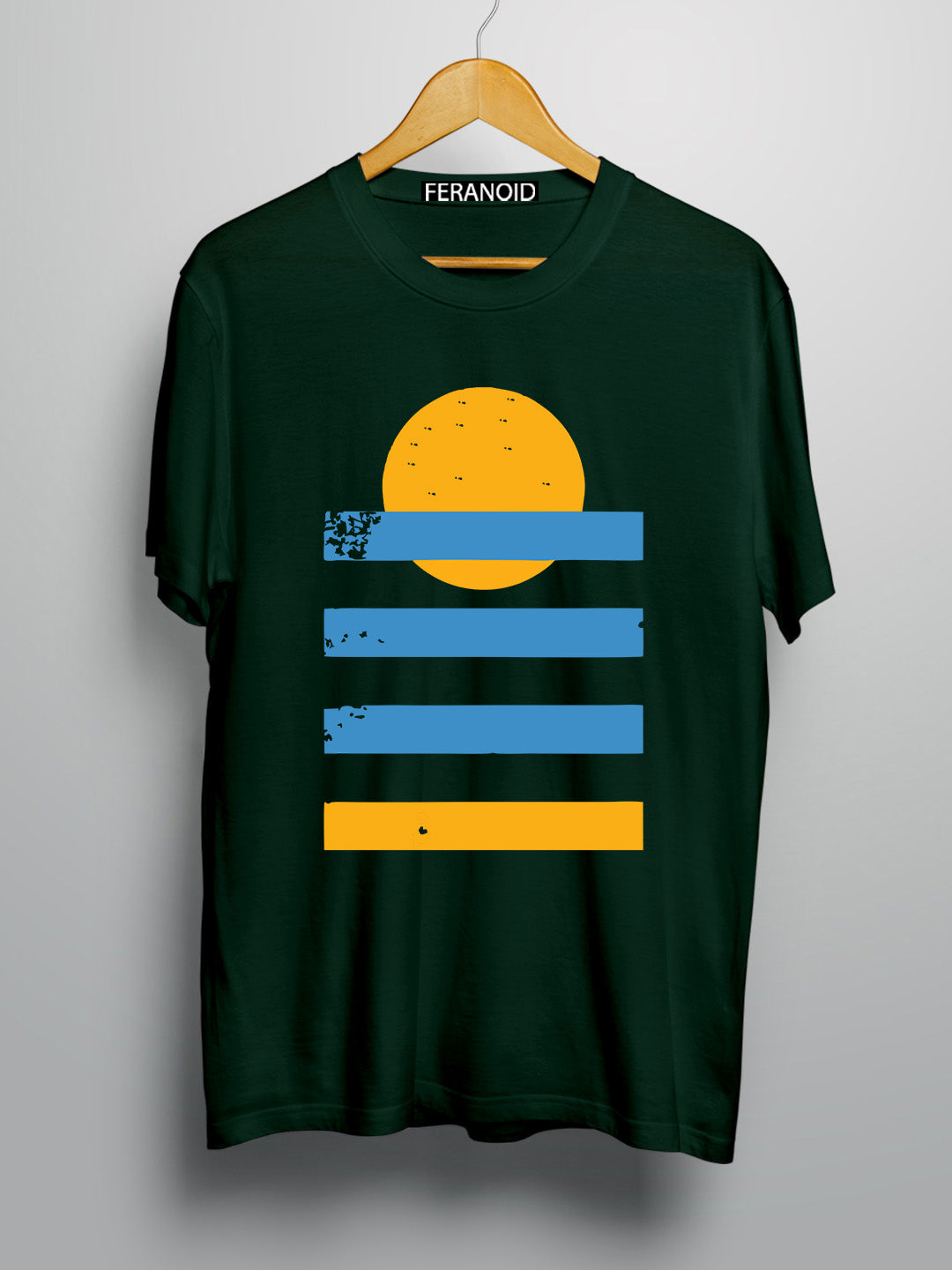Sunset Sea Vintage Maroon T-Shirt