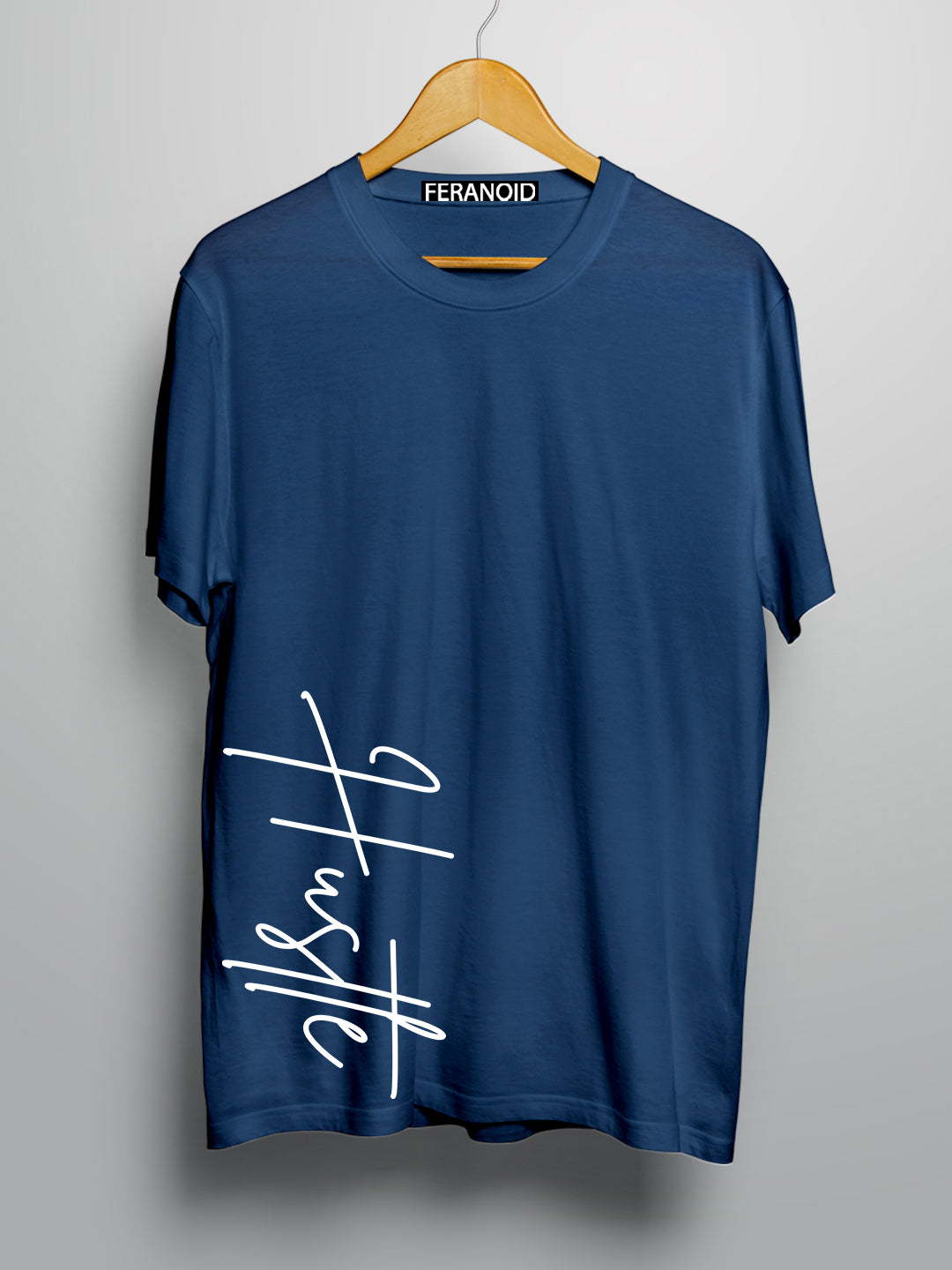 Hustle Teal Blue T-shirt